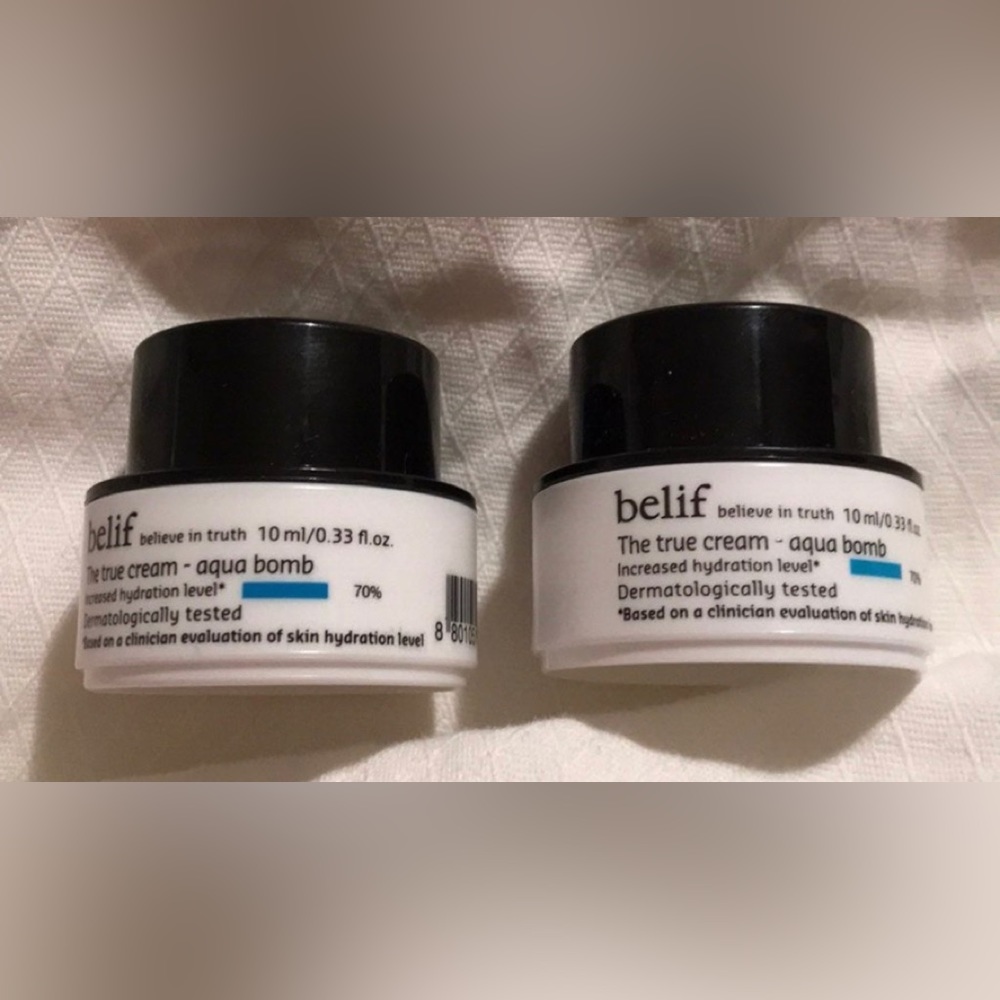 New Belief aqua bomb true cream mini duo.